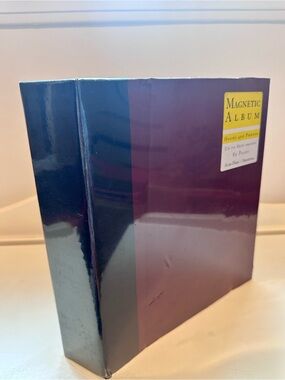 Magnetic Photo Album Binder in Purple and Navy - Home Office